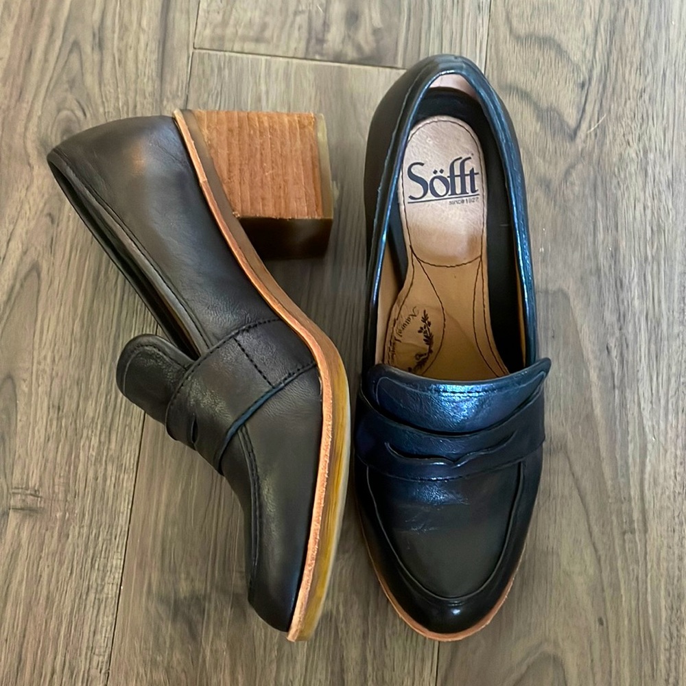 Sofft Loafers Chunky Heel 90’s Vintage Oxford